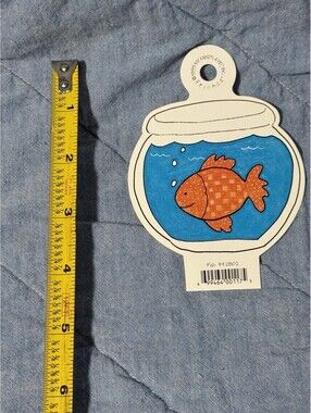 🎅🏻 Scrapbook Die Cut Friends My Minds Eye Fish  442802  1999 Rare